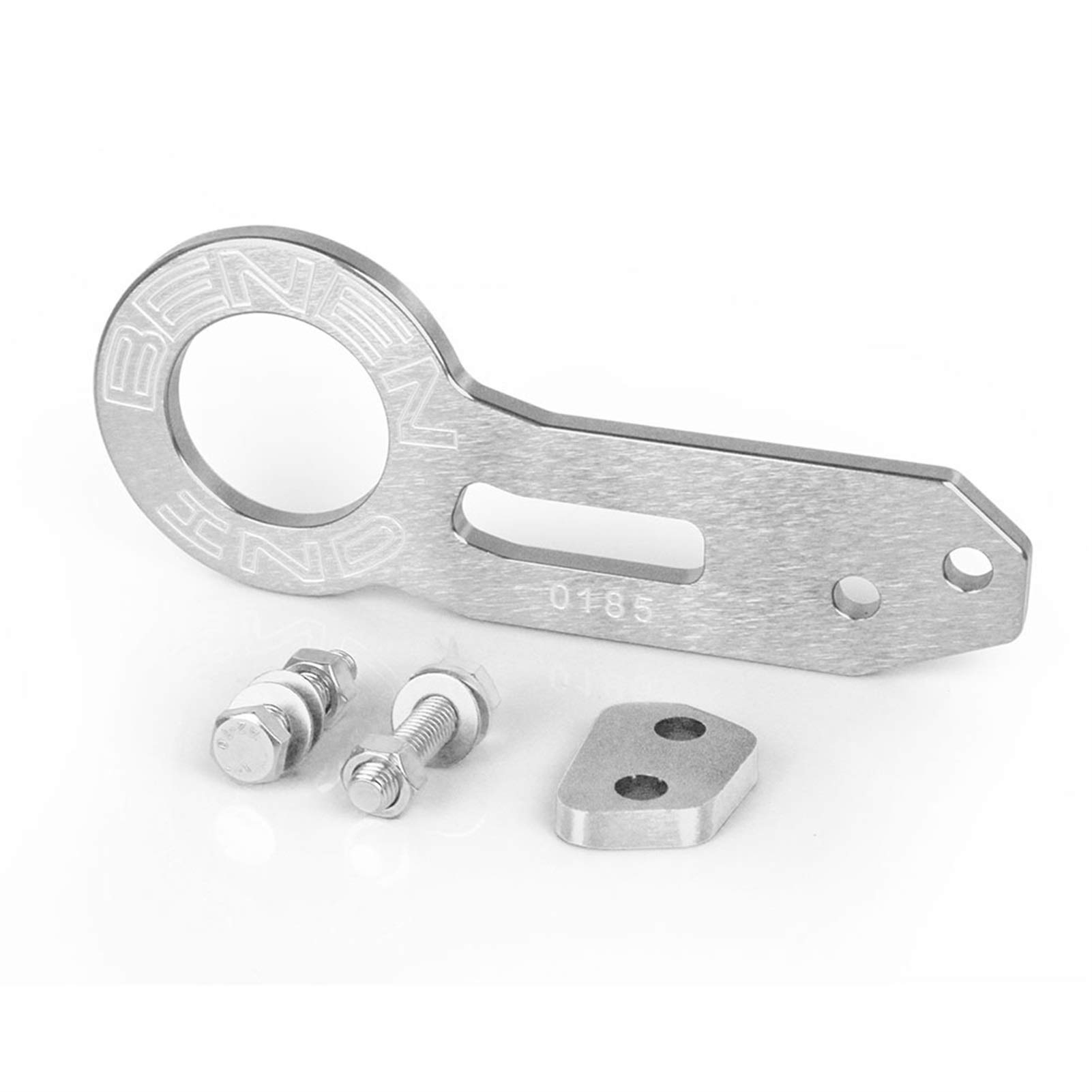 Abschleppstange,Abschlepphaken Set Universal Aluminiumlegierung Racing Heckhackhaken Heckhackhaken(Silver) von YDFJKKL