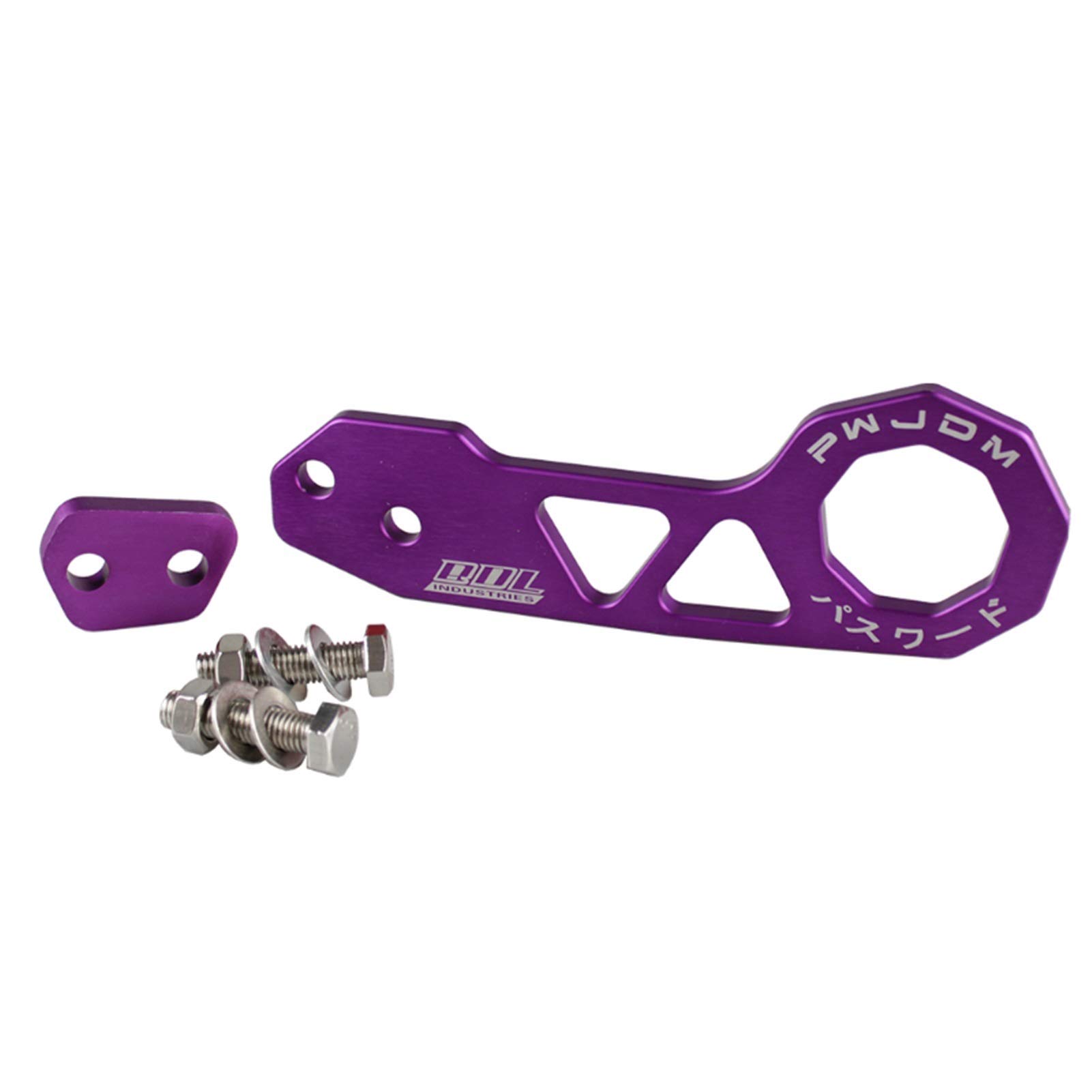 Abschleppstange,Abschlepphaken Universal-Aluminiumauto-Hinterkopfhaken-Set Passend Für Den Meisten Auto-Auto-Anhängerring(Purple) von YDFJKKL