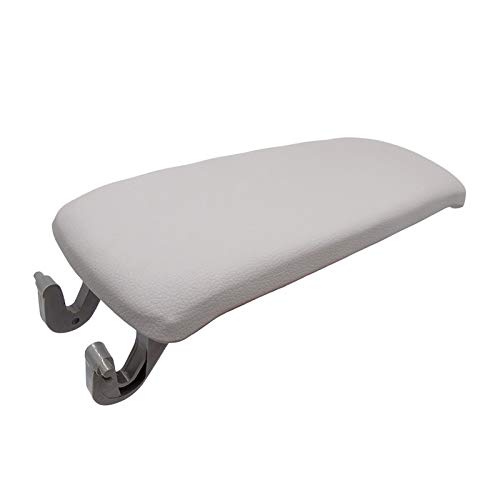 Armlehne Auto,Mittelarmlehne 1 Stück Lederauto Armlehne Latch Cover für for A6 C5 1998-2005 Center Console Arm Rest Aufbewahrungsbox Deckel Cover Auto Zubehör(Gray) von YDFJKKL