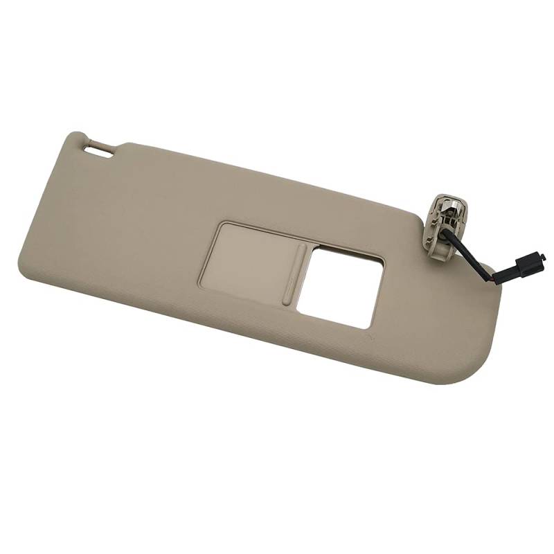 Sonnenblende Auto Fahrerseite Auto Sonnenblende mit Spiegel Sunvisor Fit Gebrauch for VW Polo 2011 2012 2013 2014 2015 2016 2017 Beige Farbe Rechte Seite von YDFJKKL