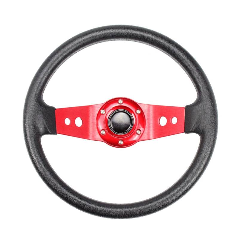 Sportlenkrad,Rallye Sportlenkrad Sport-Lenkrad-Golf-modifiziertes Lenkrad 13 Zoll 32 cm Aluminium-Moving Ruder(Red) von YDFJKKL