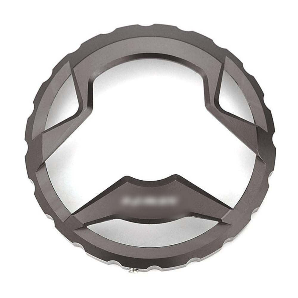 Tankdeckel,Motorrad Tankdeckel Motorrad CNC Aluminium-Kraftstoff-Tankabdeckung Gasgehäuse-Cap-Zubehör(Titanium) von YDFJKKL