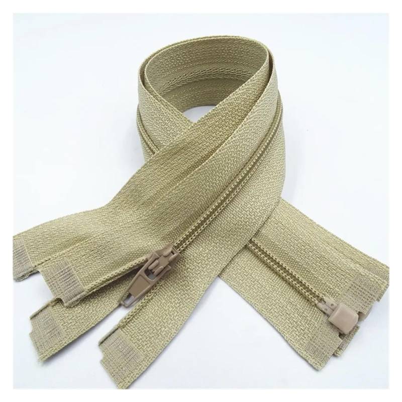 Öffnung des Reparaturverschlusses Reißverschluss, 5 Stück, offenes Ende, 20–60 cm, geeignet for den Nähprozess von Kleidungsstücken(Khaki,35CM-5PCS) von YDHSIKK