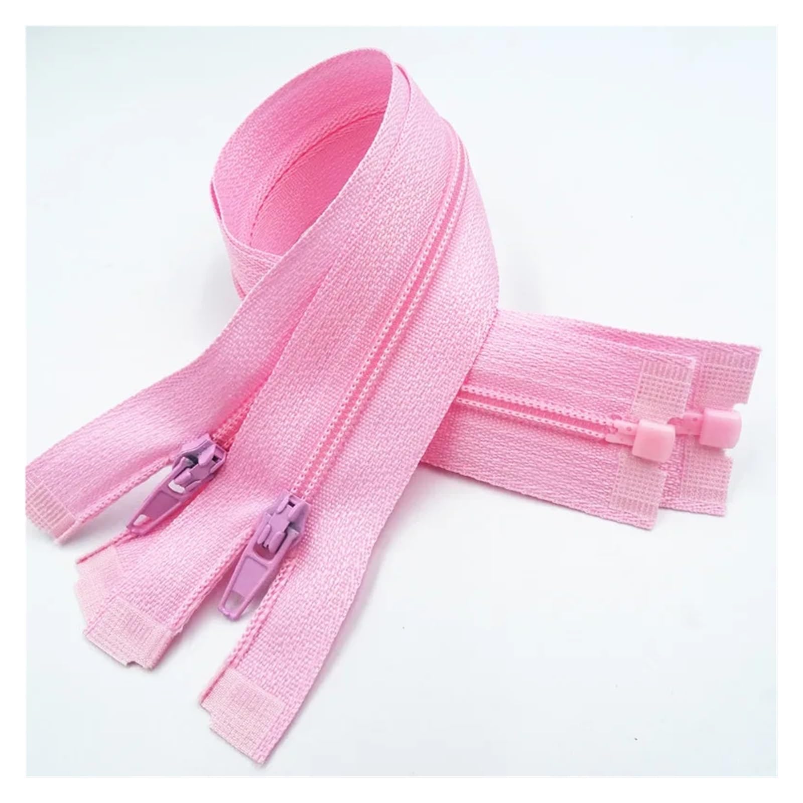 Öffnung des Reparaturverschlusses Reißverschluss, 5 Stück, offenes Ende, 20–60 cm, geeignet for den Nähprozess von Kleidungsstücken(Pink,35CM-5PCS) von YDHSIKK