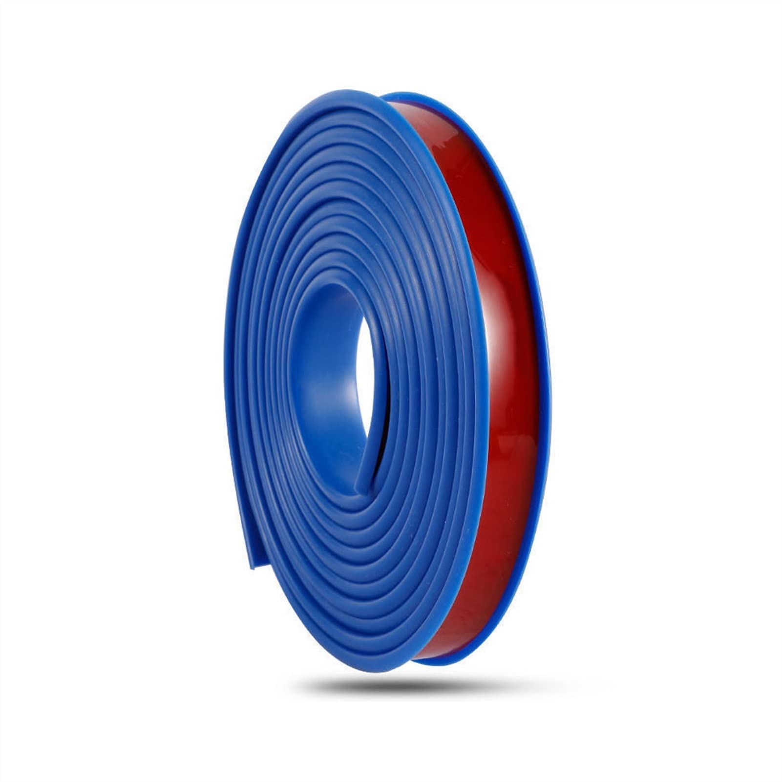 PVC-Viertelkreisverkleidung, U-förmiges, selbstklebendes Furnierkantenband, selbstklebendes, weiches TPE-Kantenband, flexible Möbelkantenverkleidung, Kantenstreifen for Holzplatten(Blue,16mm) von YDHSIKK