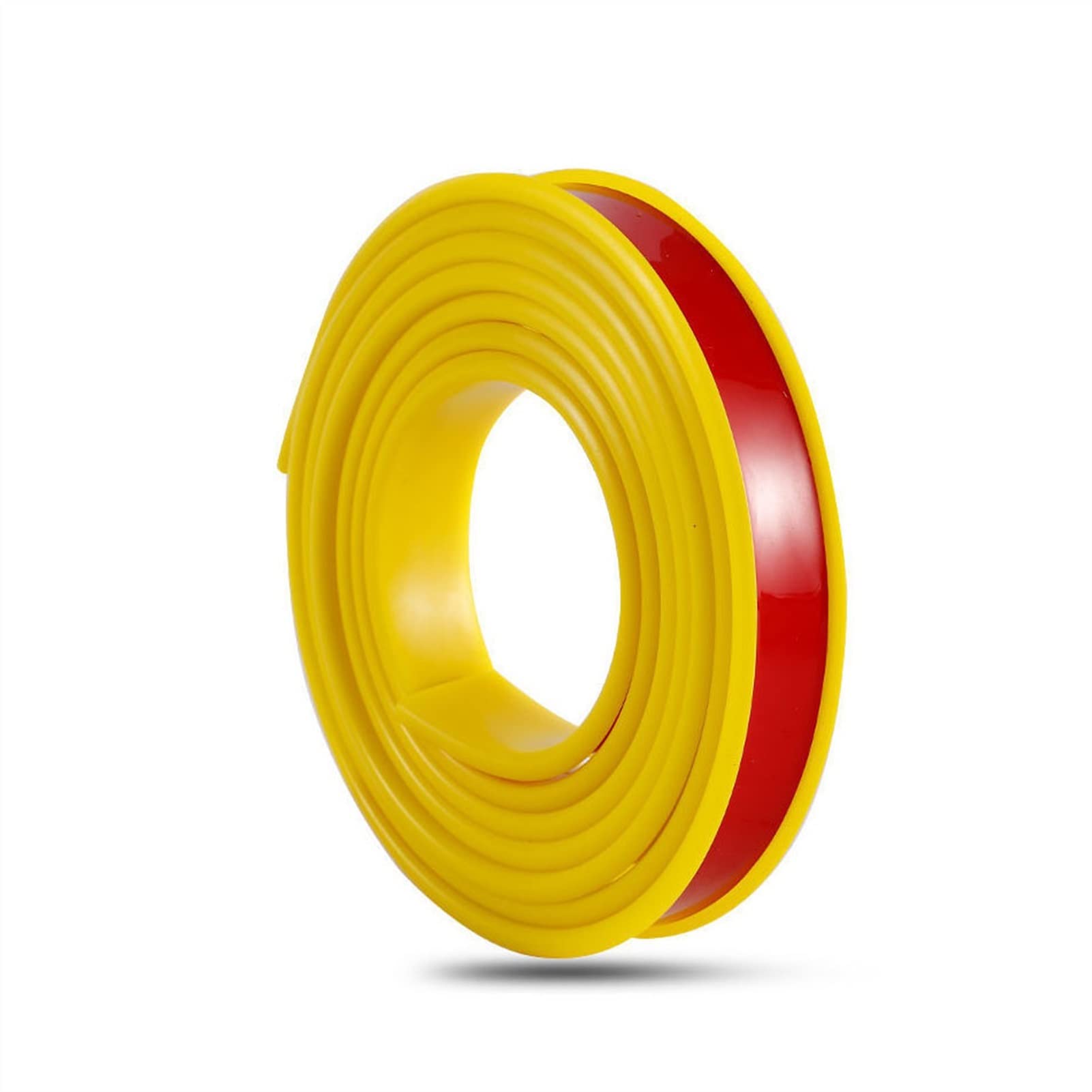 PVC-Viertelkreisverkleidung, U-förmiges, selbstklebendes Furnierkantenband, selbstklebendes, weiches TPE-Kantenband, flexible Möbelkantenverkleidung, Kantenstreifen for Holzplatten(Yellow,12mm) von YDHSIKK