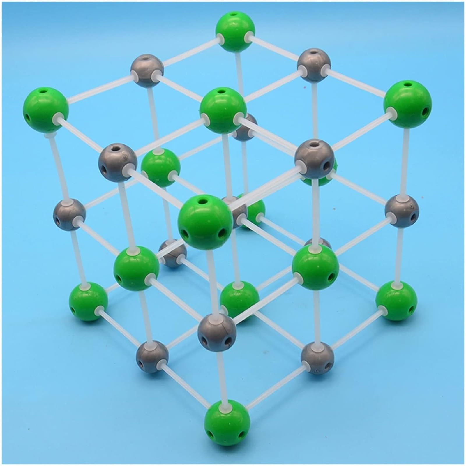 YDHSIKK Handwork Chemisches Molekülstrukturmodell, Molekülmodellbausatz – Natriumchlorid-Strukturmodell – Natriumchlorid-Proportionalkristall for Ärzte der organischen und anorganischen Chemie von YDHSIKK