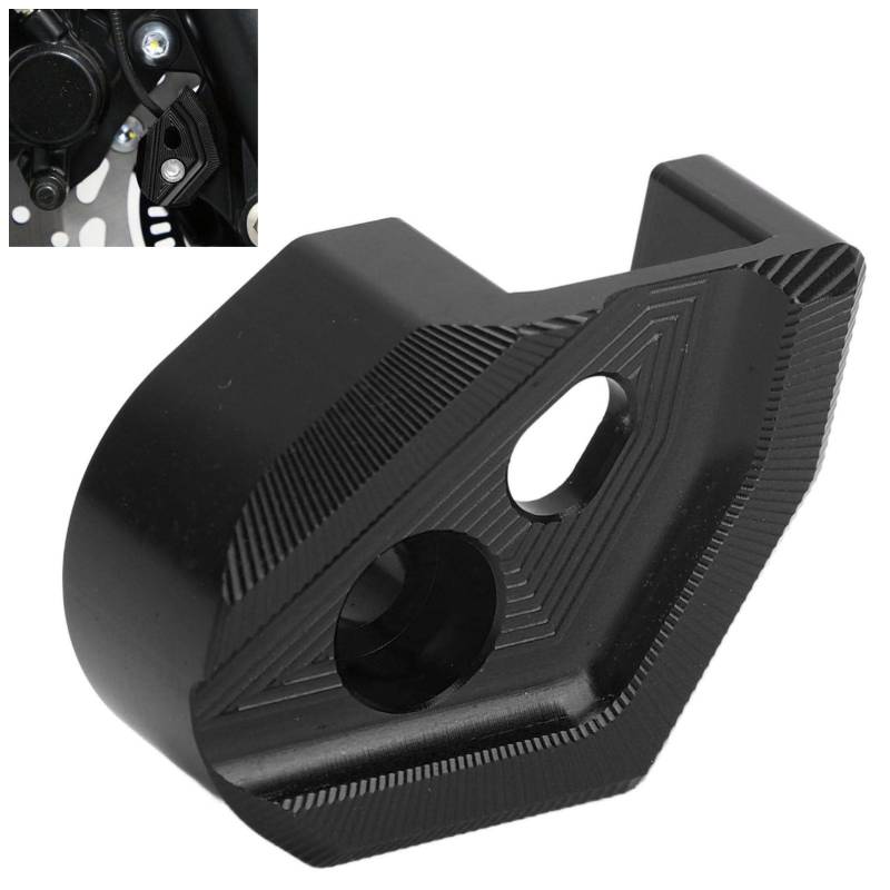 YDRCESMI Motorrad-Vorderrad-ABS-Sensorschutz aus Aluminiumlegierung, ideal passend für Xmax 400 300 250 125 NMAX155 125 NVX155 AEROX155 TMAX530 DS DX (Schwarz) von YDRCESMI