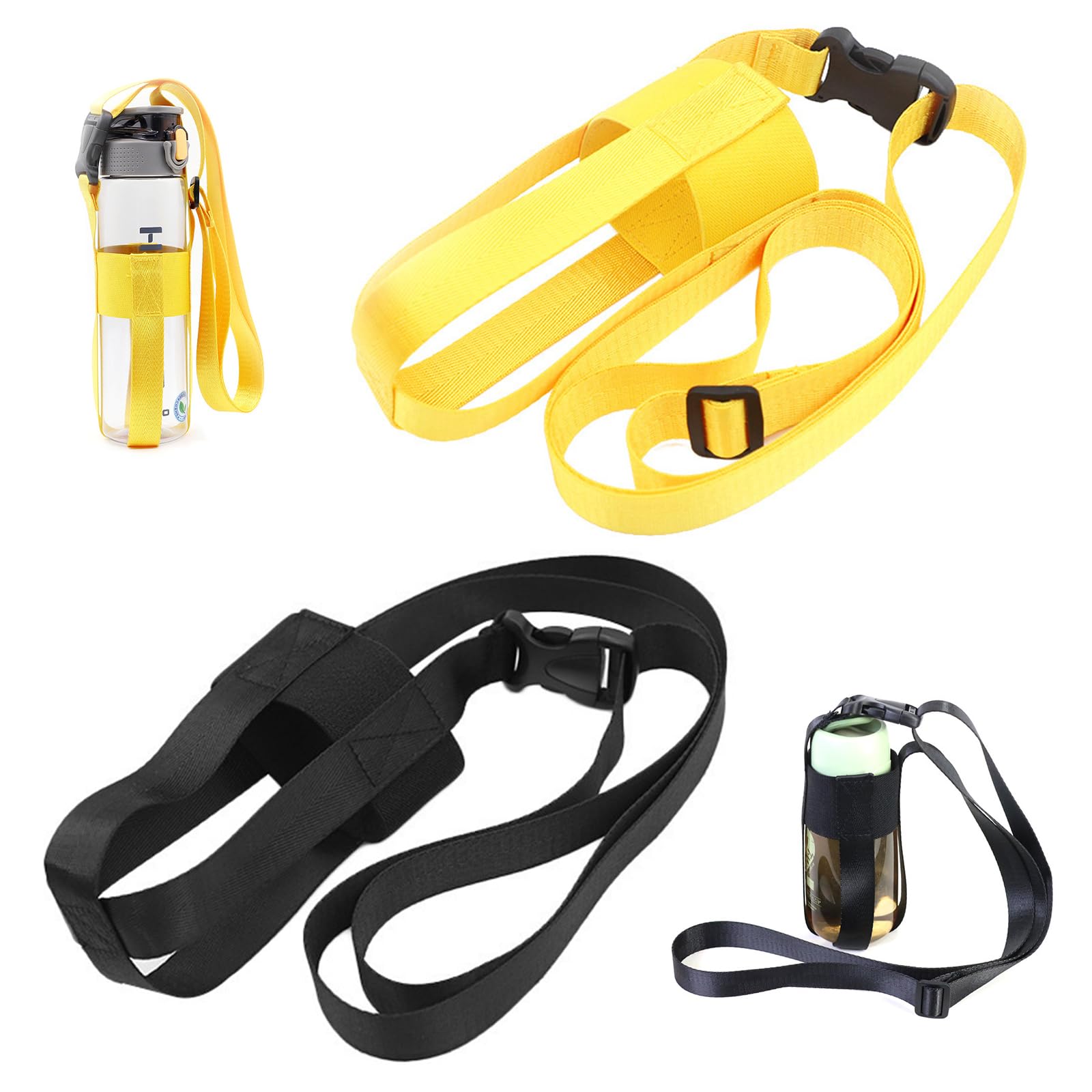 Flaschenhalter Gürtel 2 Stück trinkflaschenhalter gürtel getränkehalter gürtel flaschenhalter umhängen Trinkflasche zum Umhängen für Wandern Laufen Outdoor Aktivitäten von YDYSAA