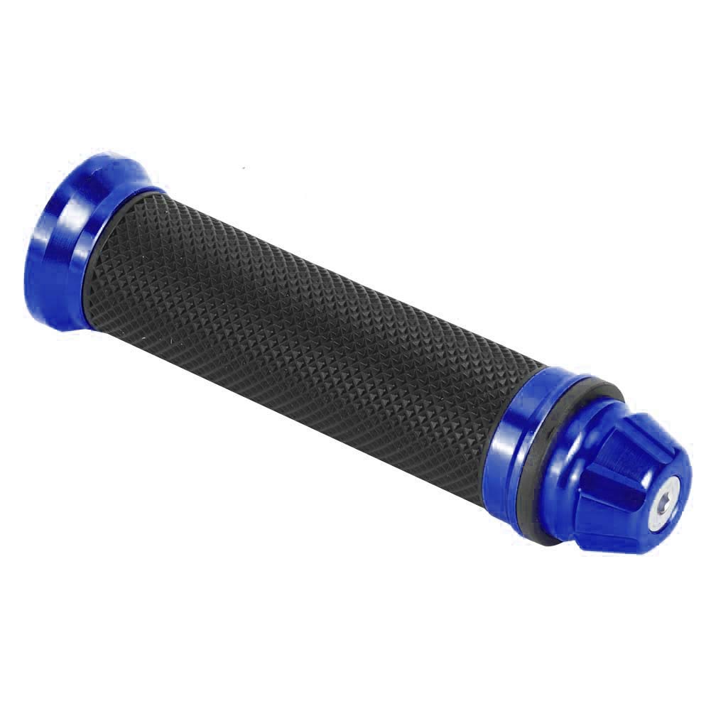 Universal-Griff-Motorrad-Lenker Linke und Rechte Handgriffe 7/8 Rutsch Fester Aluminium-Gummi-Komfort Griff für Roller ATVs Dirt Bikes (Blue) von YDuupxe