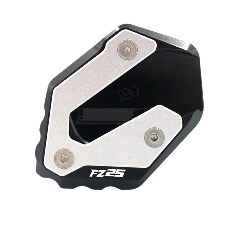 Seitenverlängerung Pad Motorrad Kickstand Fuß Seitenständer Verlängerung Pad Stützplatte Vergrößern Ständer Für YA&MA&HA Für FZ-25 2017-2024 Ständerpolster-Verlängerung(2) von YEDWEW