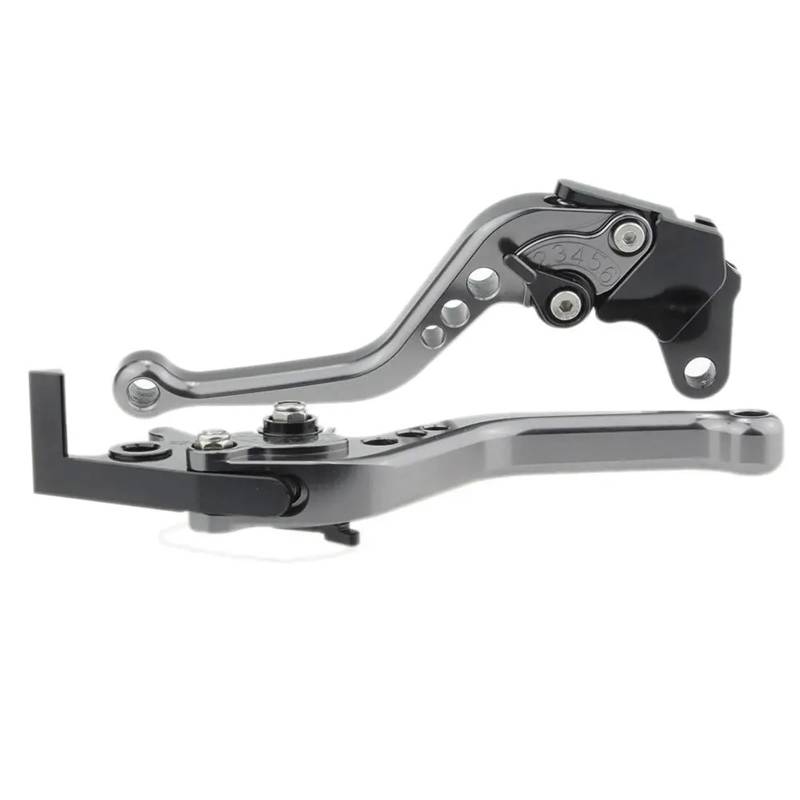 YEDWEW Moto Brems Kupplung Für Kawasaki Für ZX7RR 1989-2003 Motorrad Kupplung Bremshebel Aluminium Einstellbare Griff Zubehör Hebel Griffe Bremshebel Griff(Short-6) von YEDWEW