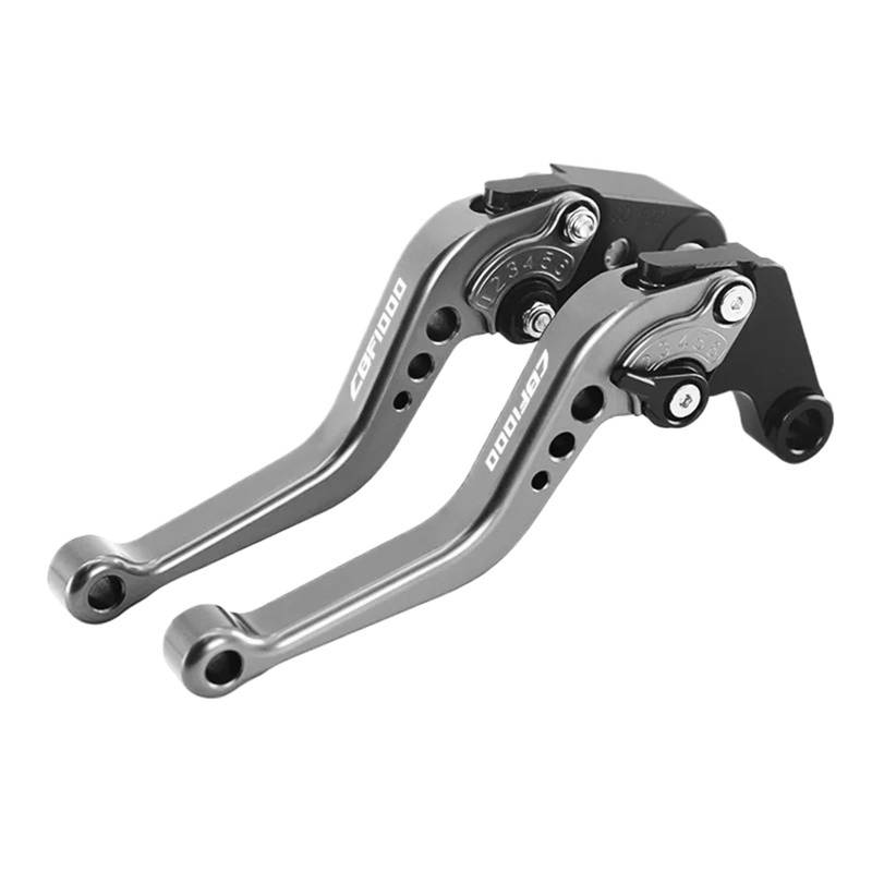 YEDWEW Moto Brems Kupplung Kurze Bremskupplungshebel Zubehör CNC Motorrad Verstellbarer Griff Für CBF1000/A 2010–2013 Bremshebel Griff(4) von YEDWEW