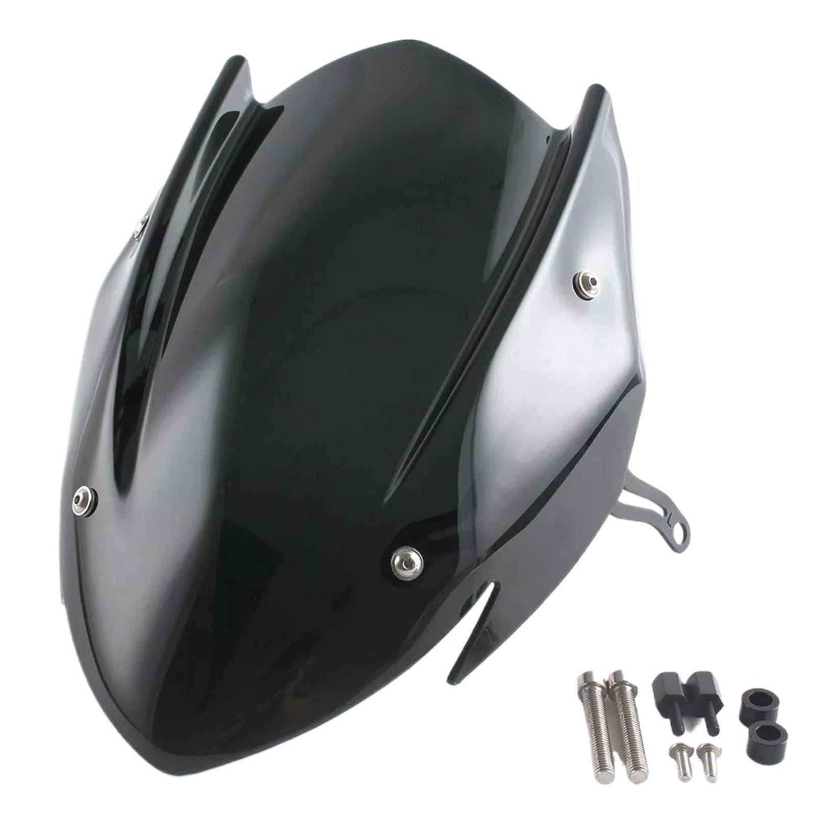 YEDWEW Motorrad Frontscheibe Wind Schild Frontscheibe Windschutz Windschutz Deflektor Motorrad Zubehör Für Suzuki Für GSX-S750 2017-2023 Motorrad Air Windabweiser(Smoke) von YEDWEW