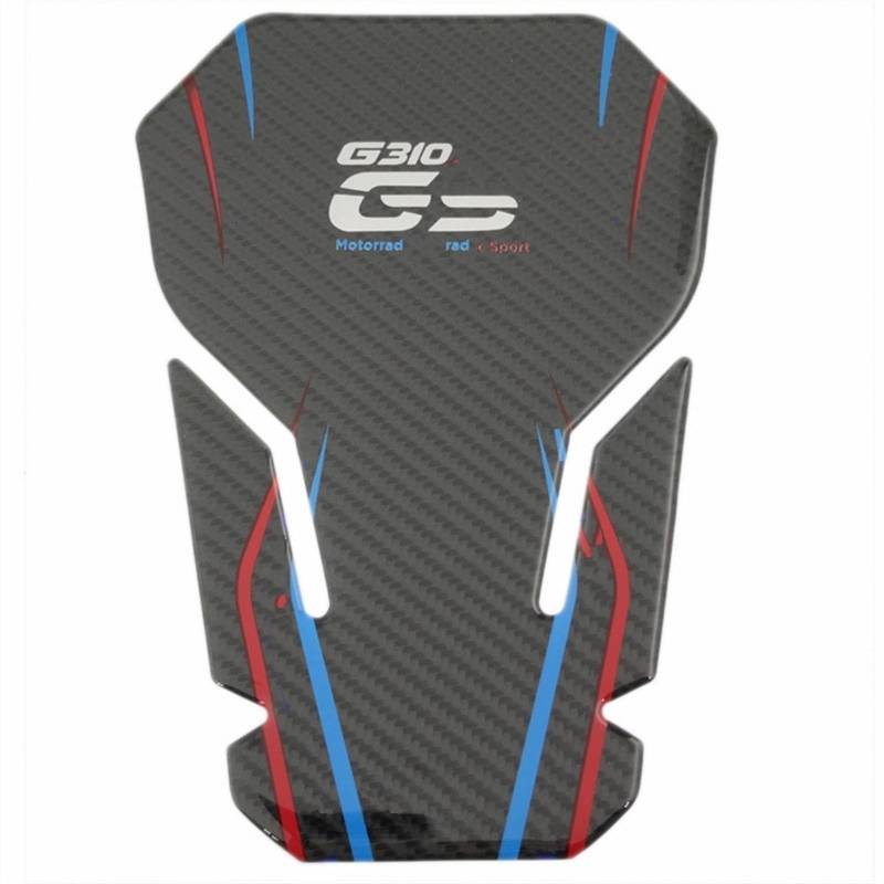 YEDWEW Motorrad Kraftstofftank Traktionspads Für G310 GS G 310GS Carbon Fiber Motorrad Zubehör Echt Tank Pad Gas Kraftstoff Aufkleber Moto Aufkleber Emblem Schutz Tank Traction Pads von YEDWEW