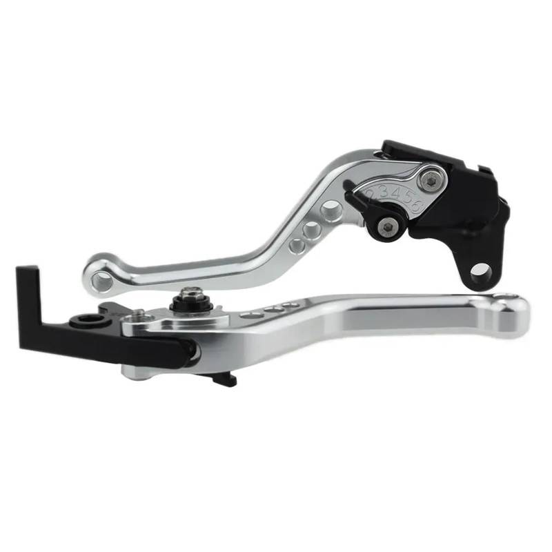 YEDWEW Motorrad Kupplung Bremshebel Für FMX650 2005-2006 Motorrad Bremskupplungshebel Aluminium Verstellbarer Griff Zubehör Motorbremshebel Griffe Brems Kupplung Motorrad(Short-2) von YEDWEW