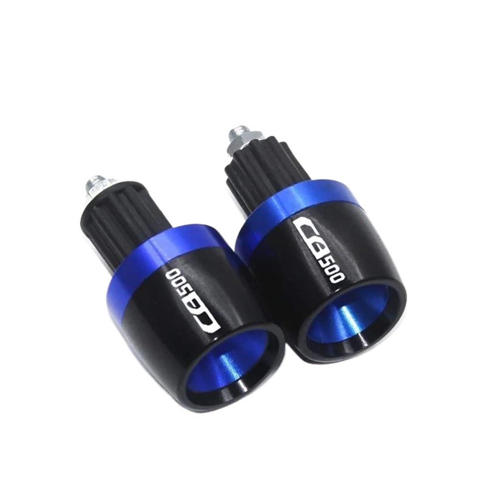YEDWEW Motorrad Lenkerstecker Lenker Lenkerkappen Motorrad 7/8" 22MM Lenkerhandgriffe Lenkerendkappe Für CB500 2013-2019 Für CB500F 2013-2015 Für CB400F/X 2013-2015 Lenker Endkappen(Blue) von YEDWEW