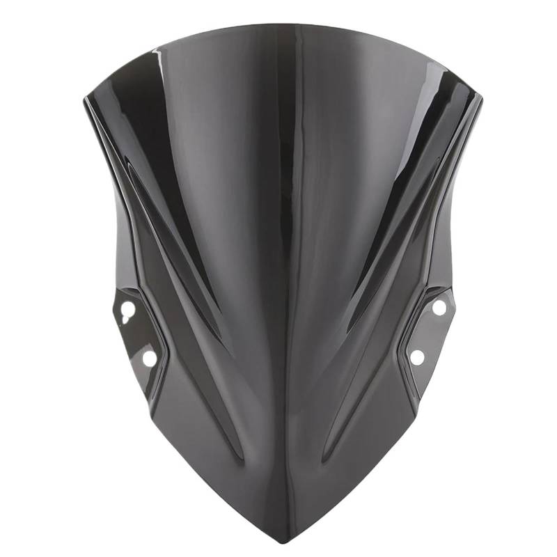 YEDWEW Motorrad Wind Deflector Motorrad Double Bubble Windschutzscheibe Windschutz Für Kawasaki Für N-JA 400 EX400 N-ja250 2018–2023 Motorrad Windschutz(Smoke) von YEDWEW