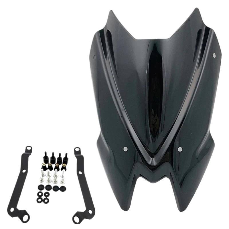 YEDWEW Motorrad Wind Deflector Motorrad Zubehör Frontscheibe Wind Schild Windschutzscheibe Windschutz Air Deflektor Für Kawasaki Für Z900 Z650 2024-2020 Motorrad Windschutz(Z900-03) von YEDWEW