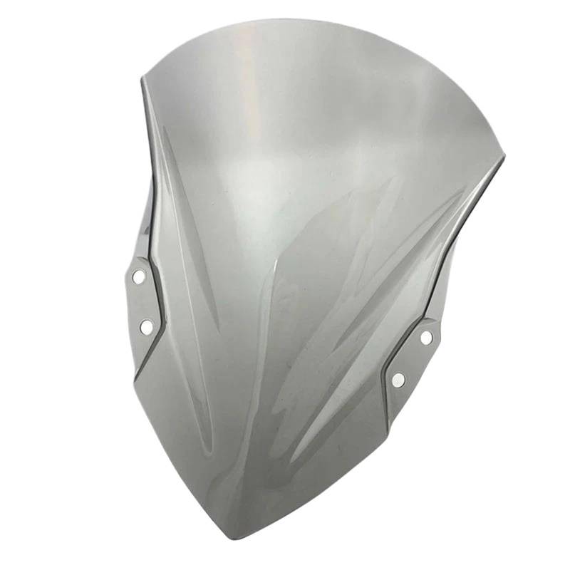 YEDWEW Motorrad Windschutz Windschutzscheibe Spoiler Windschutzscheibe Air Wind Deflektor Für Kawasaki Für N-ja 400 N-ja 250 2018 2019 2020 2021 Scheibe Windschutz(Light Smoke) von YEDWEW