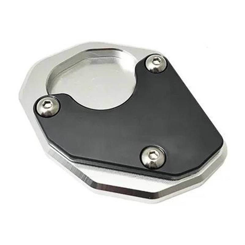 YEDWEW Seitenverlängerung Pad Motorrad Aluminium Kickstand Fuß Seitenständer Verlängerung Pad Stützplatte Für Tr&ident Für 660 2021 2022 2023 Ständerpolster-Verlängerung(1) von YEDWEW