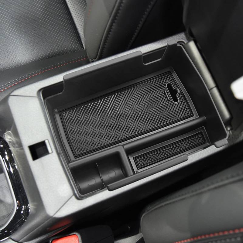 YEE PIN Kompatibel mit Alfa Romeo Tonale 2022 2023 2024 Aufbewahrungsbox Mittelkonsole Organizer Tray für Alfa Romeo Tonale Armlehne Organizer Zubehör Interieur Zentrale Steuerung (Schwarz) von YEE PIN