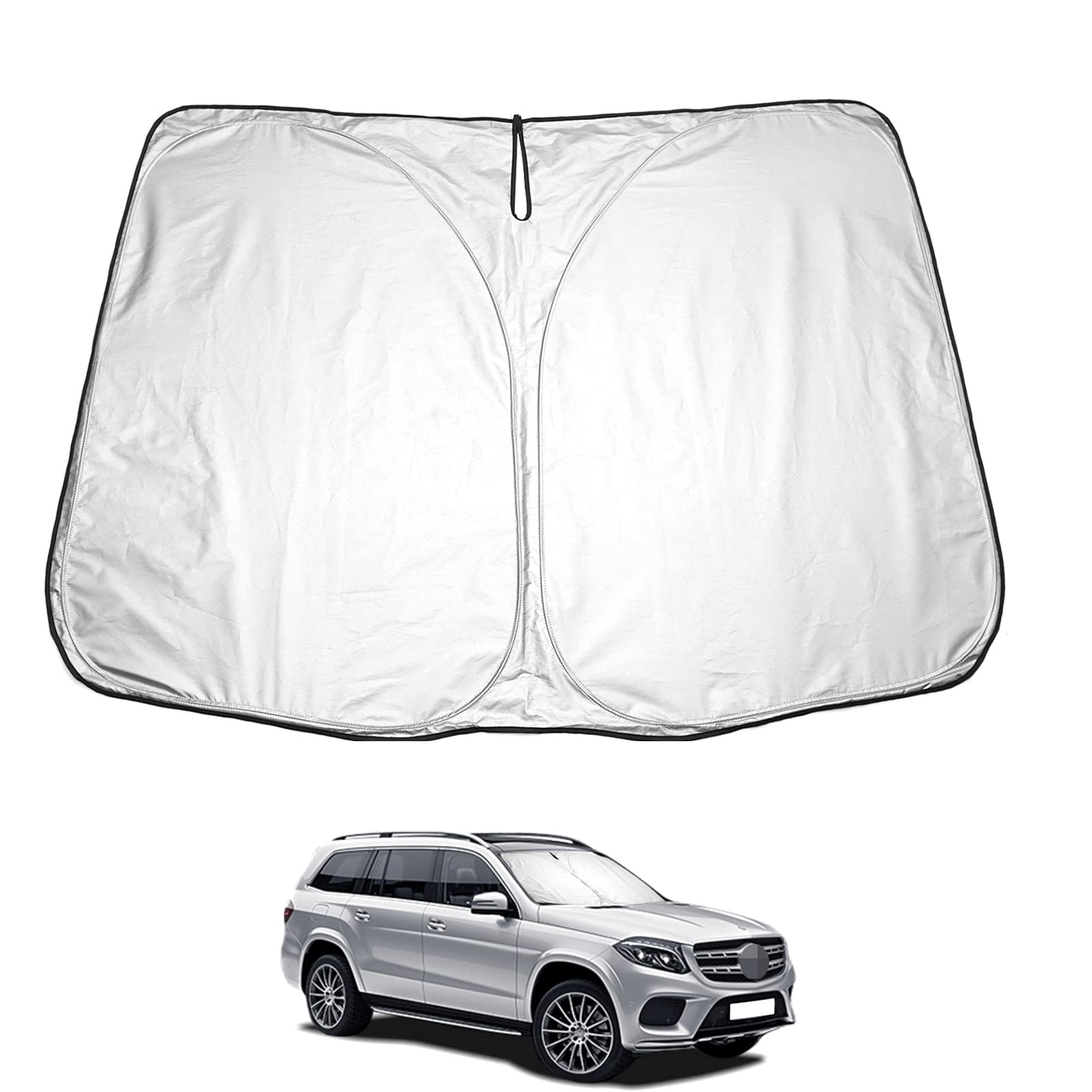 YEE PIN Tarraco Arona Sonnenschutz kompatibel mit SEAT Tarraco Arona 2019-2022 2023 Sonnenschirm Auto，Faltbare Auto Sonnenschutz Frontscheibe Windschutzscheibe UV Staub Schutz von YEE PIN