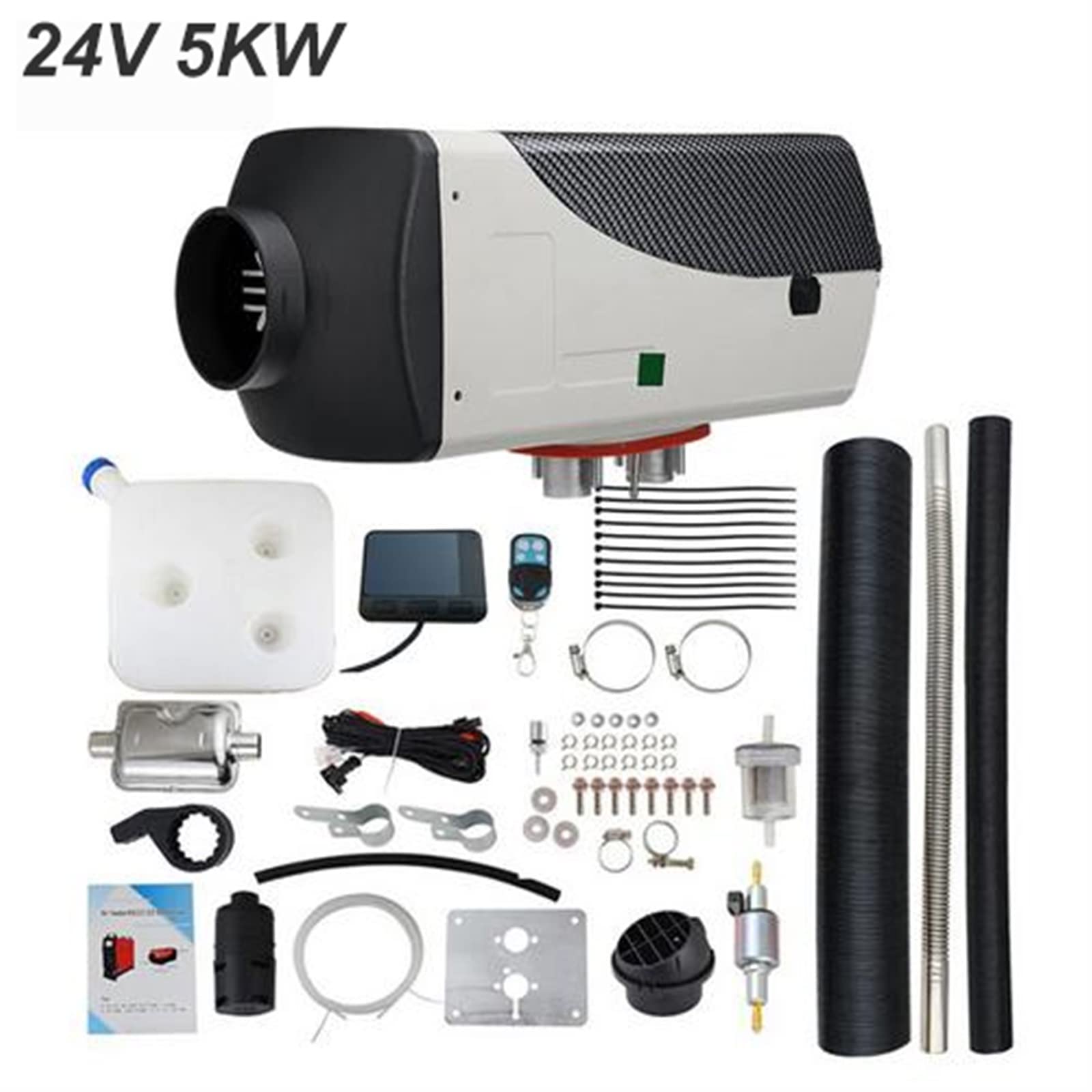 YELEMEABHB 12V 24V 8KW Auto Autoheizung Kraftstoffheizung Automatische Steuerung Lufterhitzer for Auto LKW Diesel Luft Standheizung Autonome Heizung Heizungsteile und Zubehör(24V 5KW A) von YELEMEABHB