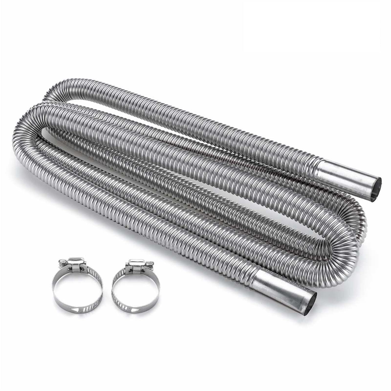 YELEMEABHB 60-300 cm Air Diesel Standheizung Edelstahl Auspuff Rohr Gasentlüftung for Auto LKW Van Boot Air Diesel Heizungen Heizungsteile und Zubehör(2sets 250cm) von YELEMEABHB