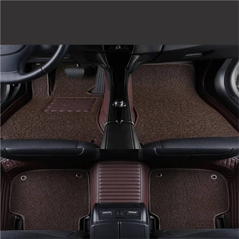 Auto matten Set 5D Luxuriöse Zweilagige Gestreifte Auto-Fußmatte Für 3er-Serie E93 Cabrio, Autozubehör-Teppich Fußmatten Autoteppich von YENBGS