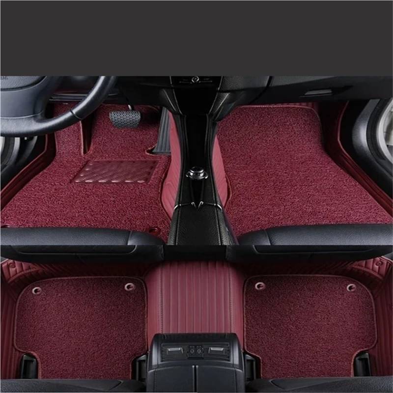 Auto matten Set 5D Luxuriöse Zweilagige Gestreifte Auto-Fußmatte Für 3er-Serie E93 Cabrio, Autozubehör-Teppich Fußmatten Autoteppich von YENBGS