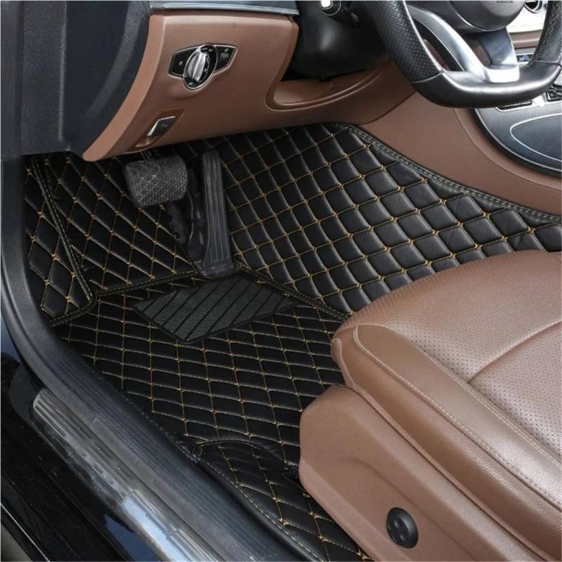 Auto matten Set Auto Boden Matte Für Kona 2018 2019 2020 2021 2022 2023 Leder Frau Custom Non-Slip Luxus Innen 1pc Auto Zubehör Fußmatten Autoteppich von YENBGS