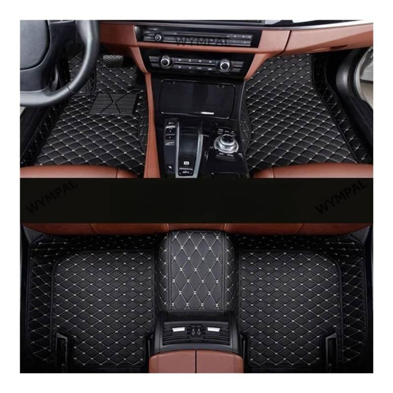 Auto matten Set Auto Fußmatten Für 206CC 206 CC T16 2000~2008 Leder Matte Teppiche Teppiche Schutz Pad Set innen Teile Auto Zubehör Fußmatten Autoteppich von YENBGS