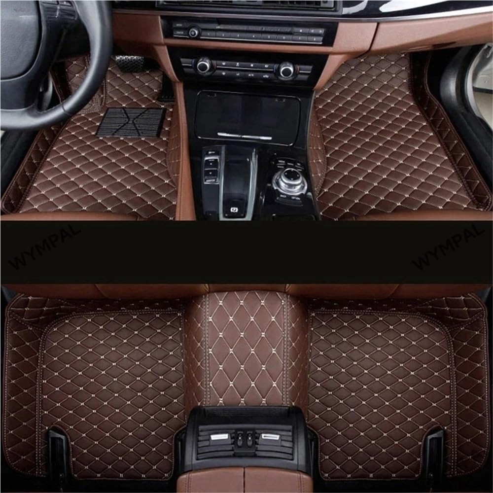 Auto matten Set Auto Matten Für Passat CC 2008~2016 Boden Teppich Set Auto Innen Teile Teppich Pad Luxus Leder Matte Auto Zubehör Fußmatten Autoteppich von YENBGS