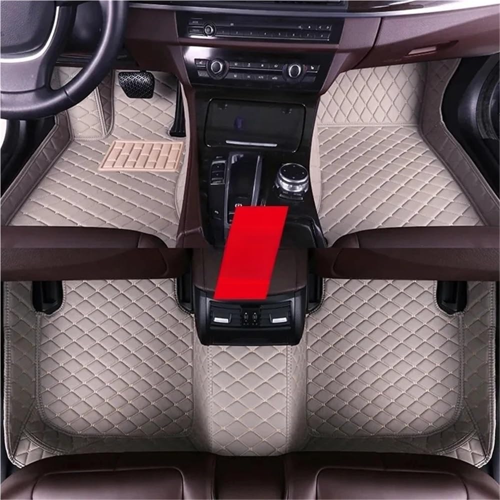 Auto matten Set Auto Matten Für Passat CC 2008~2016 Boden Teppich Set Auto Innen Teile Teppich Pad Luxus Leder Matte Auto Zubehör Fußmatten Autoteppich von YENBGS