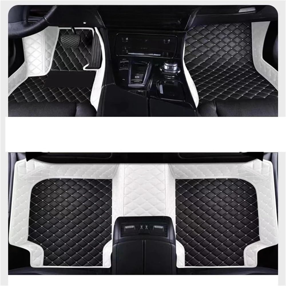 Auto matten Set Auto Matten Für Passat CC 2008~2016 Boden Teppich Set Auto Innen Teile Teppich Pad Luxus Leder Matte Auto Zubehör Fußmatten Autoteppich von YENBGS