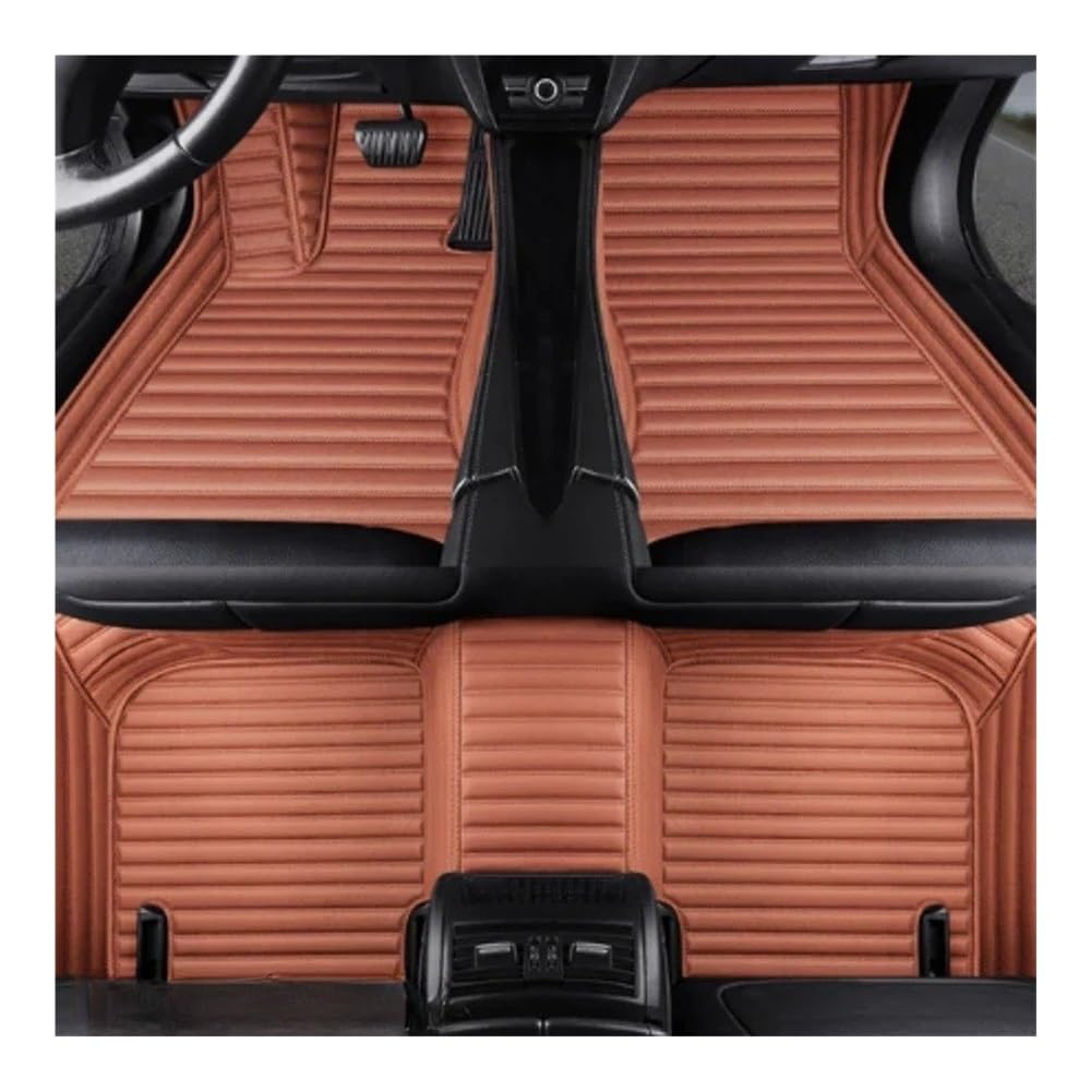 Auto matten Set Gestreifte Leder-Auto-Bodenmatte Für E93 Cabrio 2007–2014 Innendetails Autozubehör Teppich Fußmatten Autoteppich von YENBGS