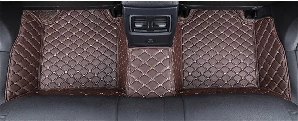 Auto matten Set Maßgeschneiderte Automobil-Auto-Fußmatten Für Den Für Sitz Für Leon MK2 2006 2007 2008 2009 2010, Auto-Luxus-Leder, Für Herren Und Damen Fußmatten Autoteppich von YENBGS