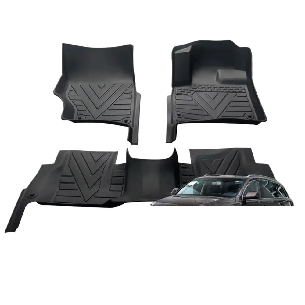 Auto matten Set TPE Auto Boden Matte Für Q7 MK1 4L 5-Sitz 2006-2015 14 13 12 11 10 Teppich Abdeckung innen Schutz Zubehör Teile Fußmatten Autoteppich von YENBGS