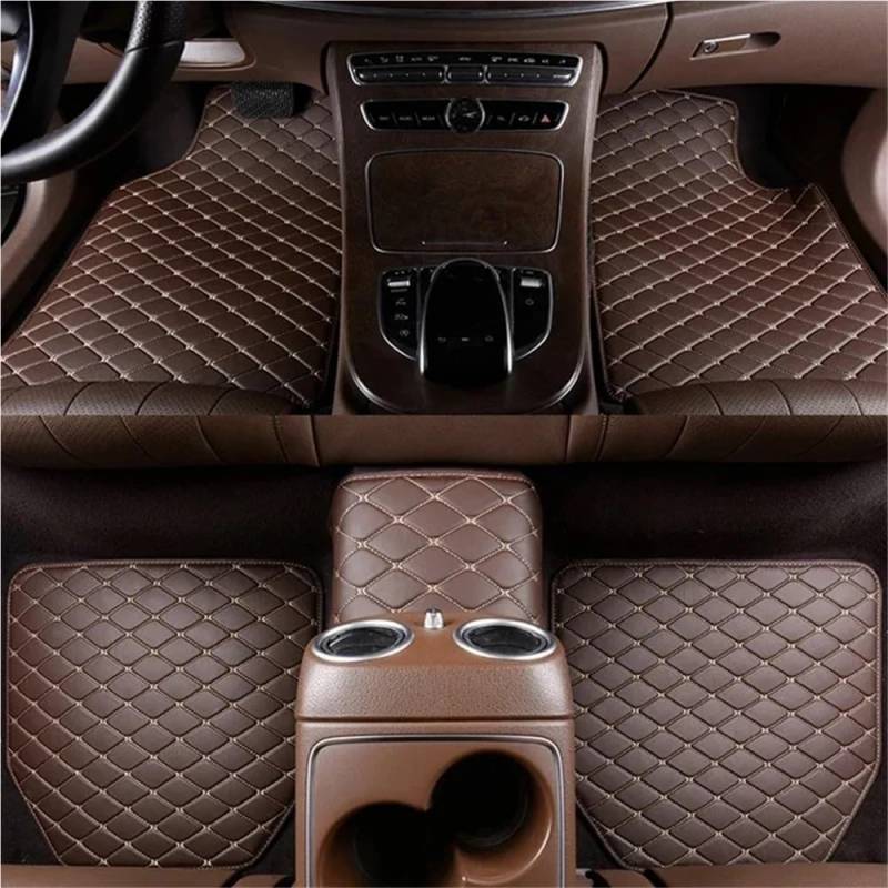 Auto matten Set Universal Auto Fußmatten 5PCS PU Leder Tragen-beständig Auto Fuß Pad Schutz Automobil Boden Auto Innen Zubehör Fußmatten Autoteppich von YENBGS