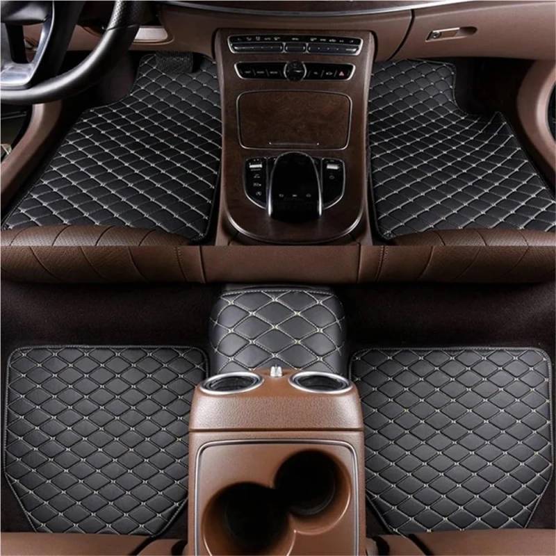 Auto matten Set Universal Auto Fußmatten 5PCS PU Leder Tragen-beständig Auto Fuß Pad Schutz Automobil Boden Auto Innen Zubehör Fußmatten Autoteppich von YENBGS