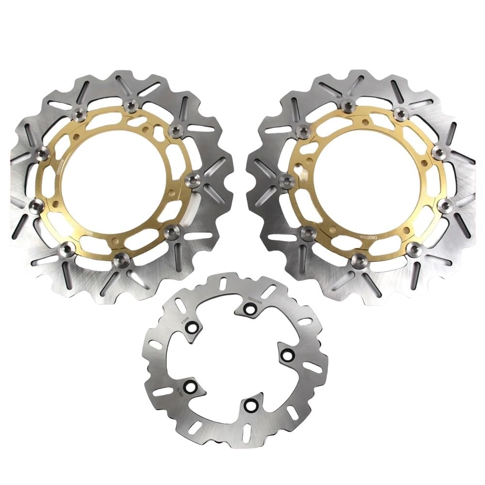 Bremsscheibe Rotor Motorrad Zubehör Schwimmende Vorne Hinten Bremsscheibe Für YZF R6 Für YZF-R6 2003 2004 Bremsscheibe Rotor Disk von YENBGS