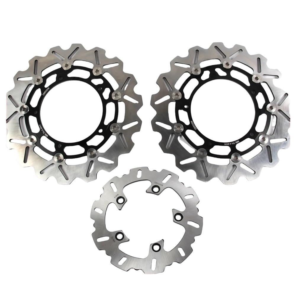 Bremsscheibe Rotor Motorrad Zubehör Schwimmende Vorne Hinten Bremsscheibe Für YZF R6 Für YZF-R6 2003 2004 Bremsscheibe Rotor Disk von YENBGS