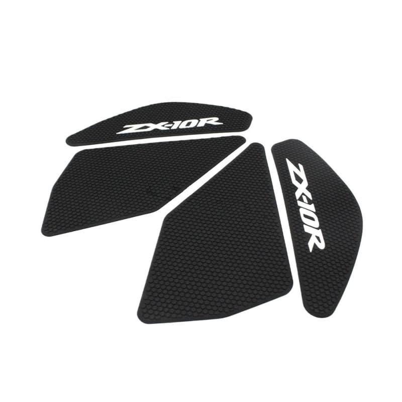 Gasoline Tank Pad Traktion Motorrad Gummi Seite Kraftstoff Tank Pads Schutz Aufkleber Knie Grip Pad Für KA&WASAKI Ninja ZX-10R 2011-2019 von YENBGS