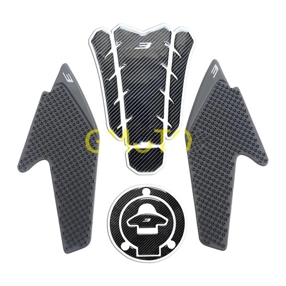 Gasoline Tank Pad Traktion Motorrad Tank Traktion Seite Pad Pads Kappe Gas Knie Grip Schutz Aufkleber Fit Für Ya&maha YZF-R3 2015-2018 2019 2020 2021 2022 von YENBGS