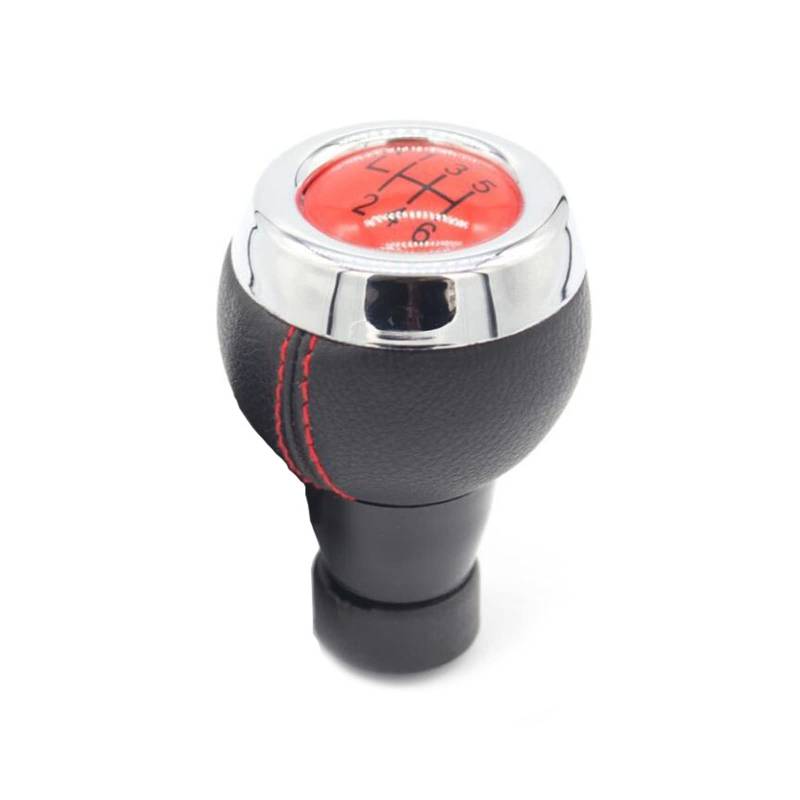 YESEFVXVT 5 6 Gang Rot Schwarz Schaltknauf Passend for MINI Passend for COOPER R55 R56 R57 R58 R59 R60 R61 Passend for BMW Autozubehör Shift knob(6 Speed Red) von YESEFVXVT