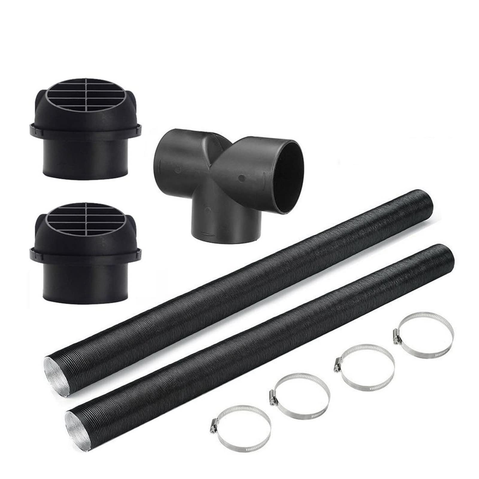 YESEFVXVT 75mm Dieselheizung Rohrkanal Warmluftauslass Dieselheizung Lüftungsschlauchklammern Set T/y- Form for Webasto Fit for Eberspacher Fit for Propex Heizungsteile und Zubehör(T) von YESEFVXVT