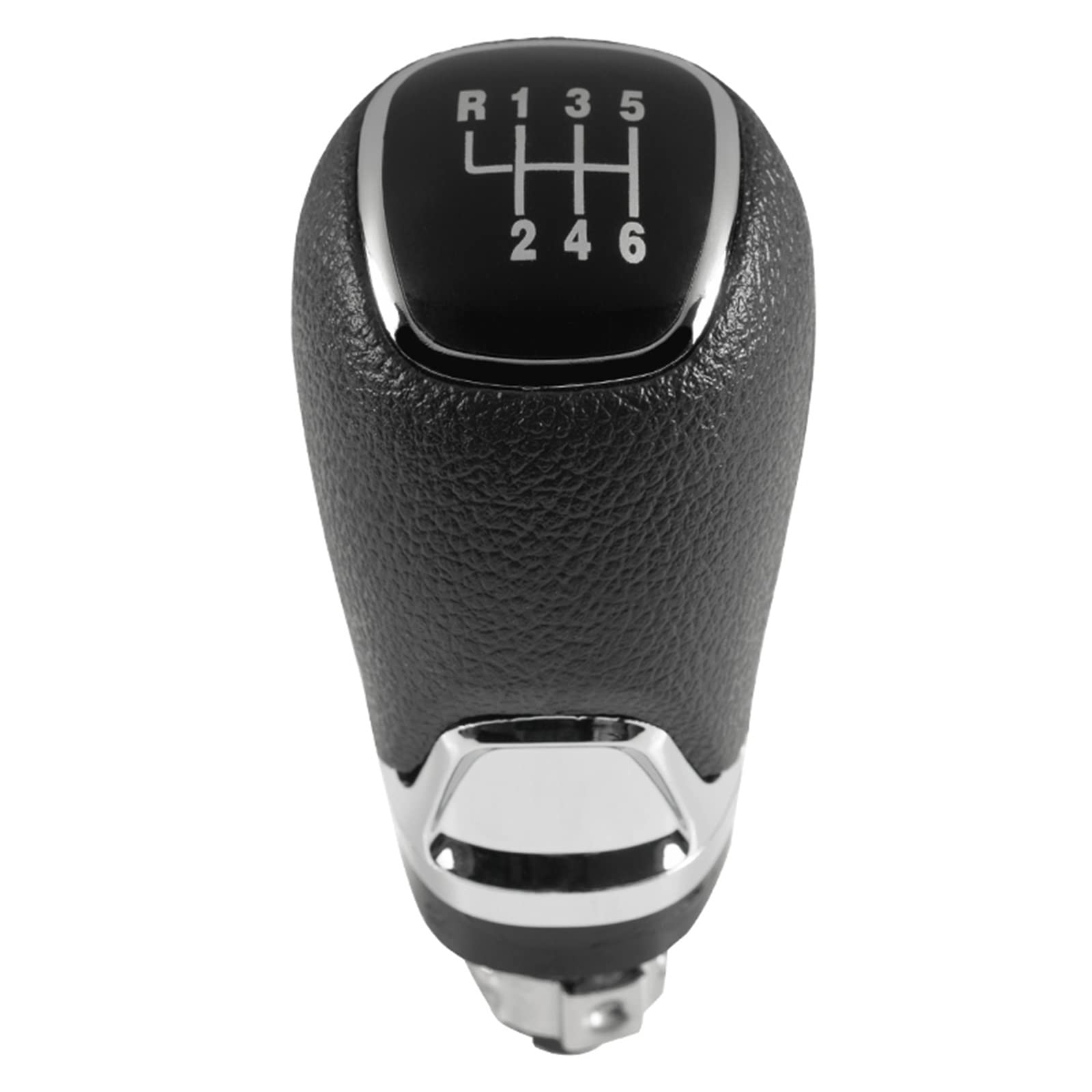 YESEFVXVT Auto Styling Zubehör 5/6 Gang Schaltknauf Hebel Handball Gamasche Boot Abdeckung Kragen Fit for Skoda Fit for Octavia A5 A6 (2004-2012) Shift knob(6Speed gearknob only) von YESEFVXVT