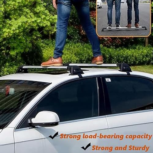 2 Stück Auto Dachträger, für KIA Sorento 2020 2021 Auto Dachgepäckträger Querträger Dachreling Schienen Trägerhalter Zubehör,C von YETOX