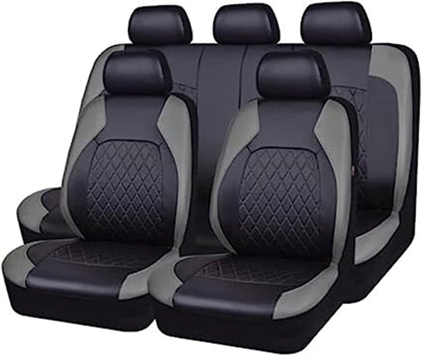 YETOX Auto Sitzbezüge Sets für MG EHS 2018 2019 2020 2021 2022 2023, 9 Stück Allwetter rutschfest Wasserdicht Atmungsaktiv Schonbezug Set Sitzkissenschutz,C/Grey von YETOX